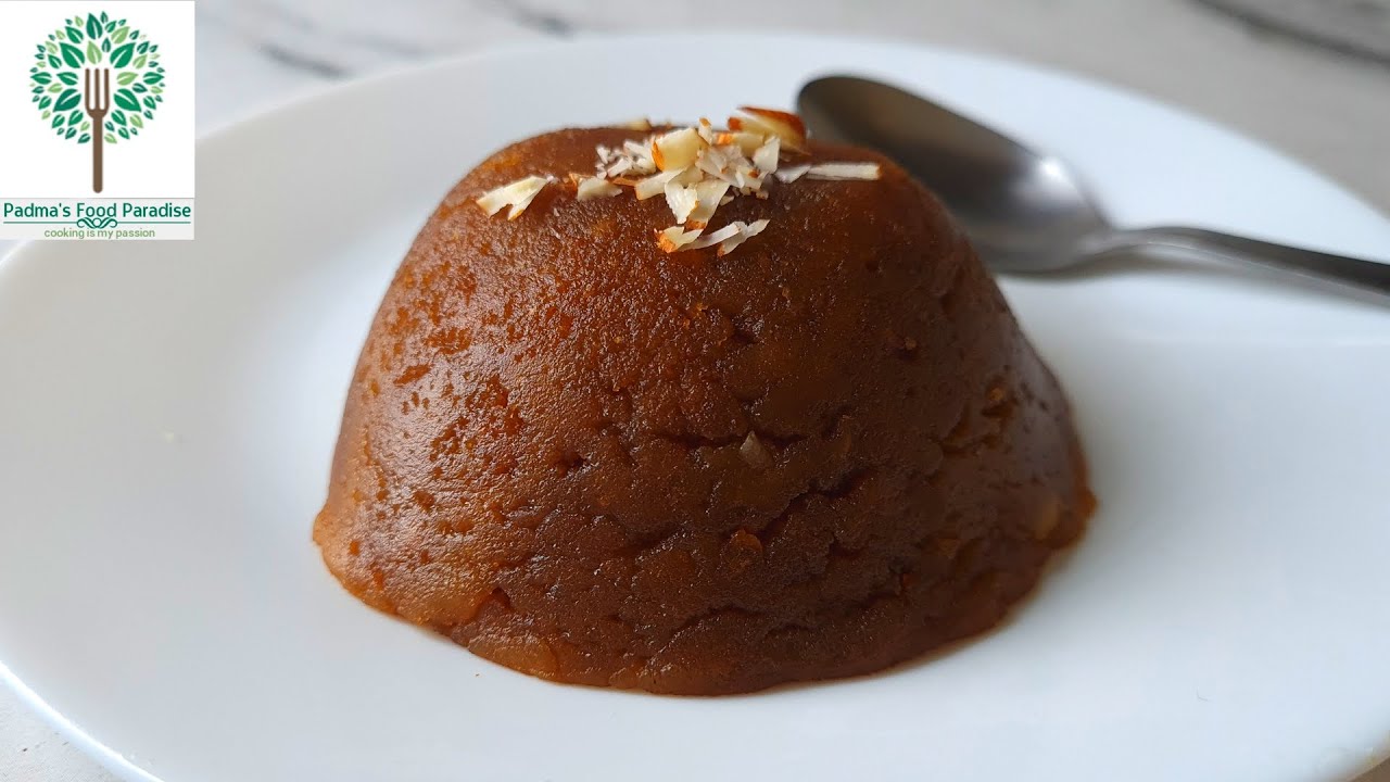 wheat flour sweet recipes without ghee Wheat halwa without ghee