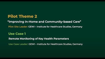 SHAPES | Pilot Theme 2 - Use Cases 1 & 2