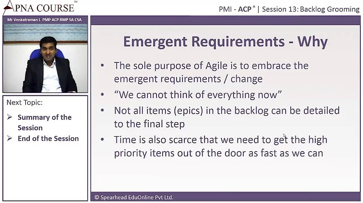 Agile Certified Practitioner | What is Backlog Grooming?