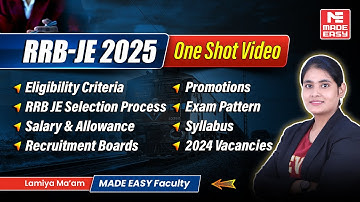RRB JE 2025 | Salary | Promotion | Exam Pattern | Syllabus | Complete Details for Preparation