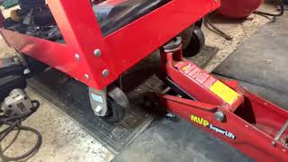 Harbor Frieght tool cart mod swivel casters