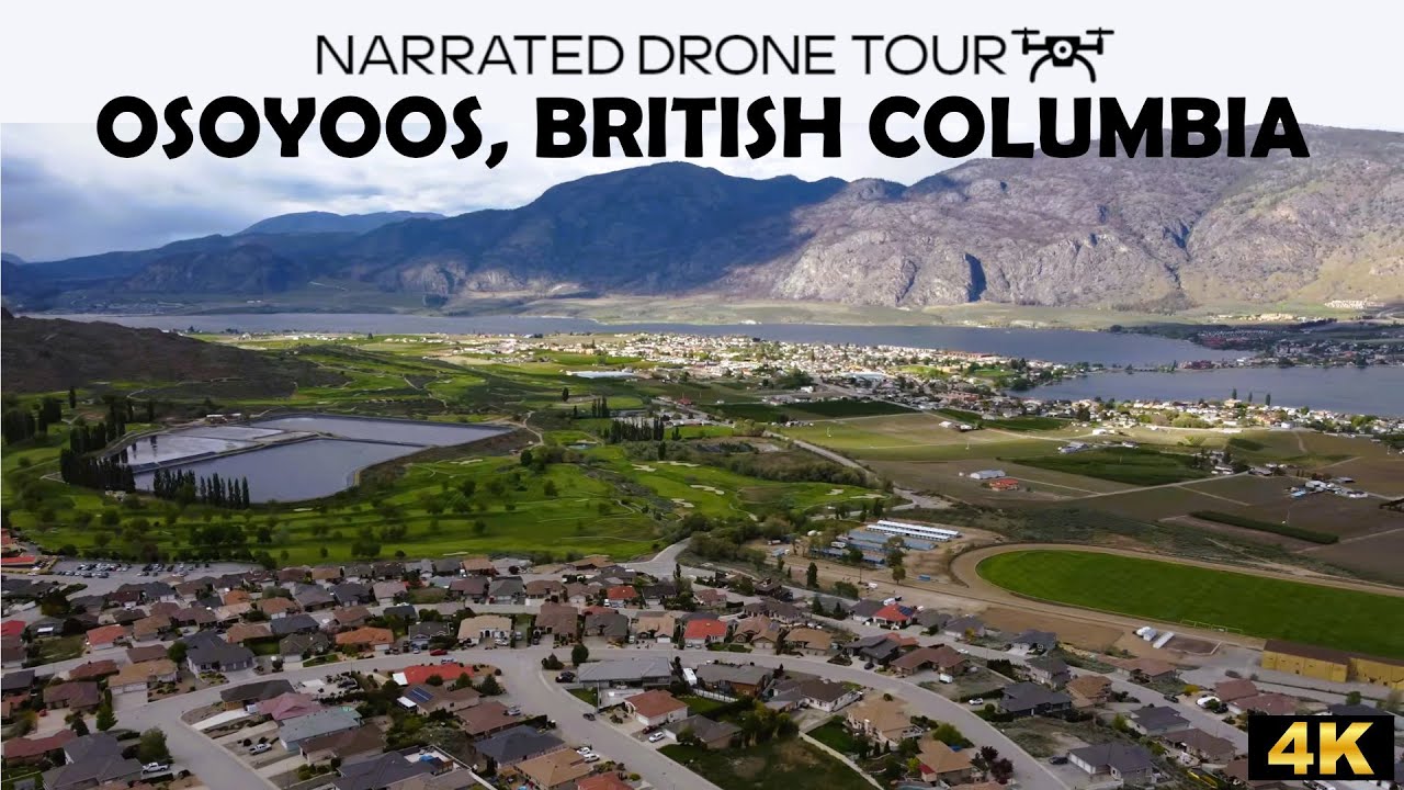 🌅 Stunning 4K Drone Footage Over Osoyoos, British Columbia 🇨🇦 | Canada’s Desert Gem!