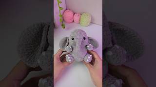 Crochet Elephant 🐘🧶 pattern from @megsmakescrochet on IG #crochet #elephant