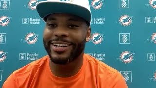 Miami Dolphins LB Elandon Roberts Meets With the Media | Training Camp | August 18, 2020