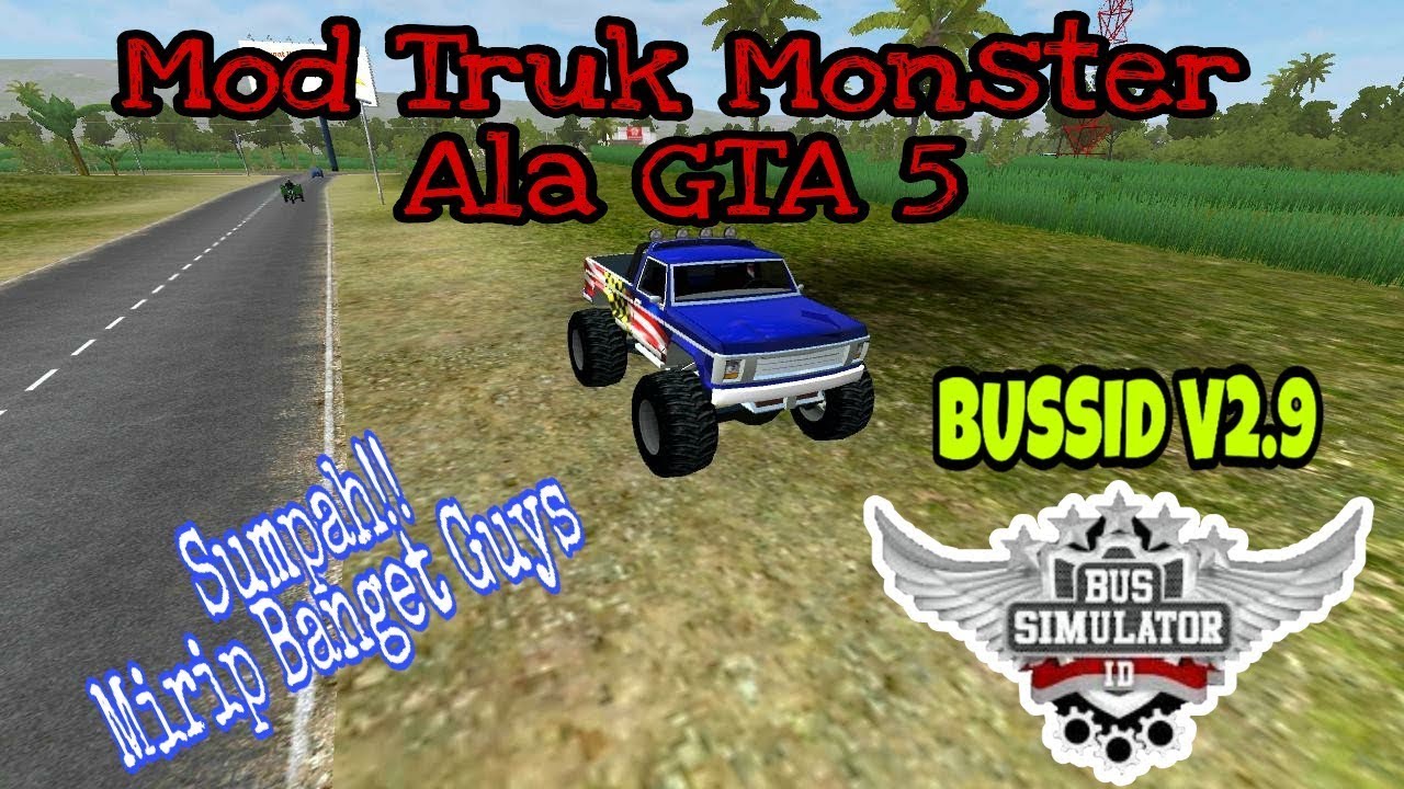  Mod  Truk  Monster Penghancur Segalanya BUSSID  V2 9 YouTube