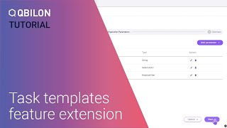 Task Templates Feature Extension