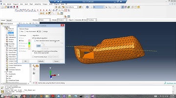 Abaqus: mesh from odb, geometry change, and remesh