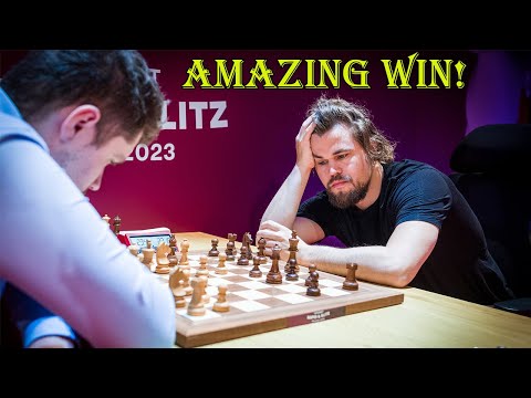 AMAZING WiN!! Bogdan-Daniel Deac vs Magnus Carlsen || Superbet Rapid 2023 - R7