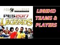 PES 2017 Classic Legend Teams - PES UNIVERSE OPTION FILE