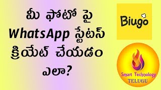 How to Make Statuses with Biugo App | Telugu || Smart Technology screenshot 5