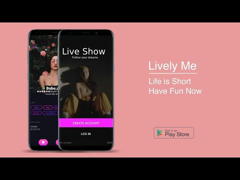 Lively Me - Meet New People on Live Stream Video Chat App Introduction