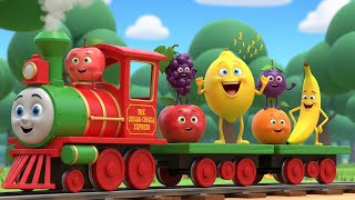 Fruits Train Chug Chug Nursery Song Colorful Fruits Nursery Song Cocomelonkidstv