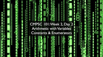 CMPSC 101: Week 2, Day2