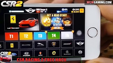 CSR racing 2 Hack (iOS/Android) Gold and Silver for Free