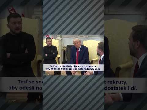 Šikana Zelenského. J. D. Vance je vrchní kokot!