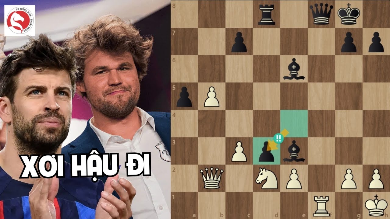 Carlsen mất Hậu khiến Piqué sững sờ, ván cờ gây sốc tại Las Vegas - YouTube