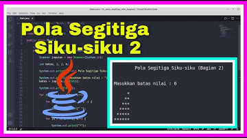 Membuat Pola Segitiga Siku-siku dengan Bintang (Bagian 2) | Java