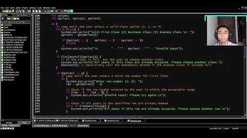 Airline seat reservation system using java