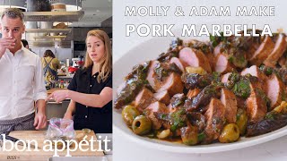 Molly and Adam Make Pork Marbella | From the Test Kitchen | Bon Appétit