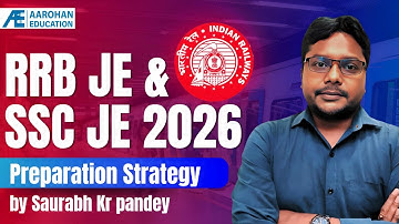 RRB JE & SSC JE 2026 preparation strategy by Saurabh Kr Pandey