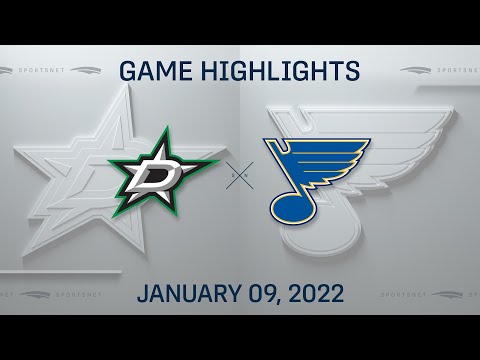 NHL Highlights | Stars vs. Blues - Jan 9, 2022
