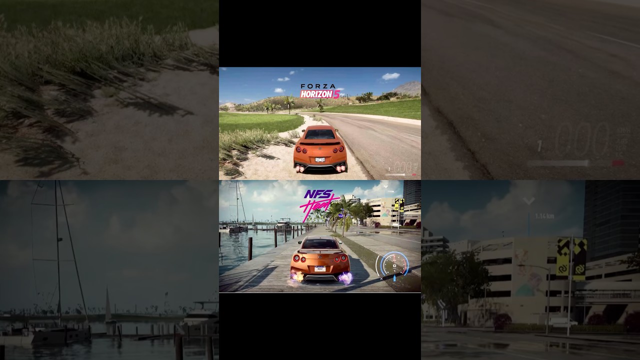 Nissan GT-R R35 Forza Horizon VS Nfs Heat 