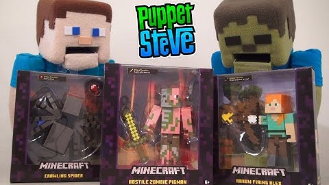 Minecraft Survival mode 6 inch Figures SERIES 3 Figures - Zombie Pigman, Mattel Unboxing