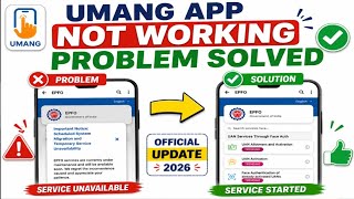 Umang app epfo services are currently unavailable problem | umang  services opening problem solved |
