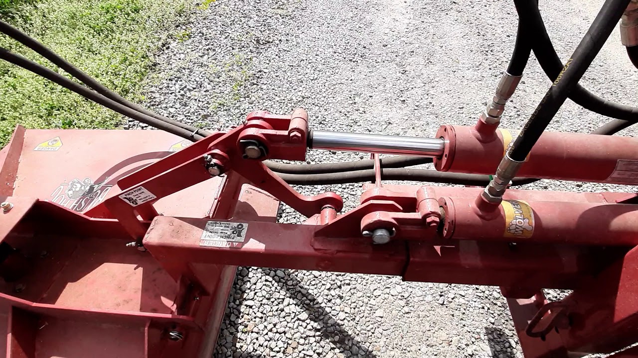 Homebuilt Hydraulic Offset Mower Deck Movement Detail YouTube