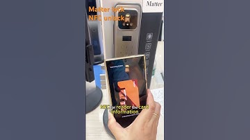 Matter lock NFC unlock #matter #nfc #smarthome #smartphone #smartlock