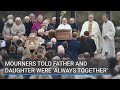 The funerals of robert garwe and his fiveyearold daughter shauna flanagan garwe took place today