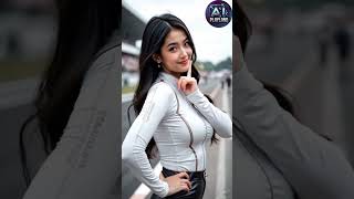 AI Cantik di Sirkuit, Bikin Penonton Terpana! #AICantik #ArenaBalap #TeknologiCanggih #YouTubeShorts