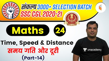 3:00 PM - SSC CGL 2020-21 | Maths by Rajesh Nehra | Time, Speed & Distance (Part-14)