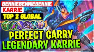 Perfect Carry Karrie!! Unstoppable Legendary [ Top Global Karrie ] benniebenniebennie Mobile Legends