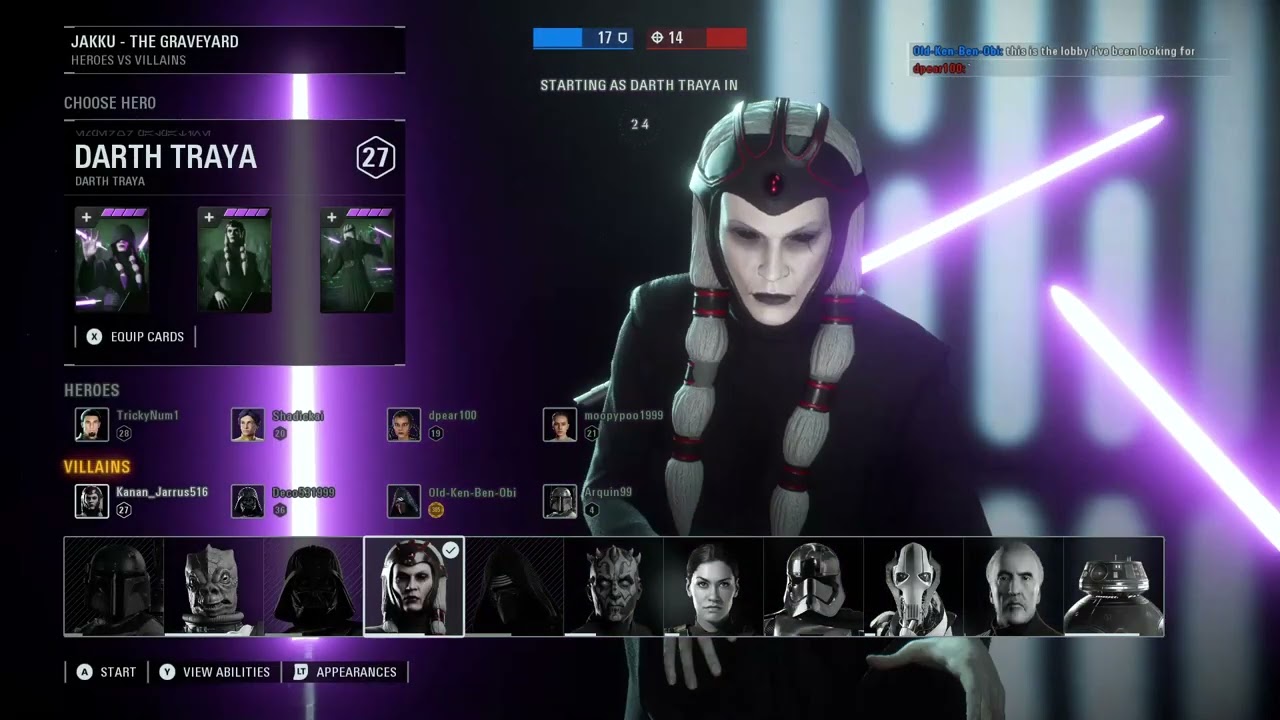 Star Wars Battlefront 2 (PC)- Darth Traya Matches | 2 Games | Heroes vs Villains