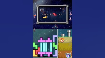 Tetris DS Touch Puzzle - Level 19 and 12