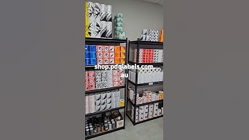 Stock and custom printed labels.