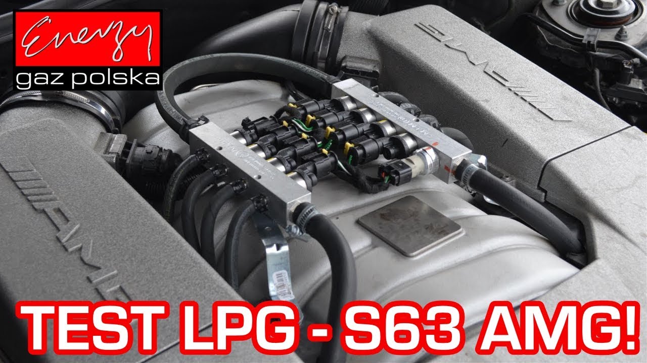 TEST LPG Mercedes S63 AMG 6.2 525KM 2008r w Energy Gaz