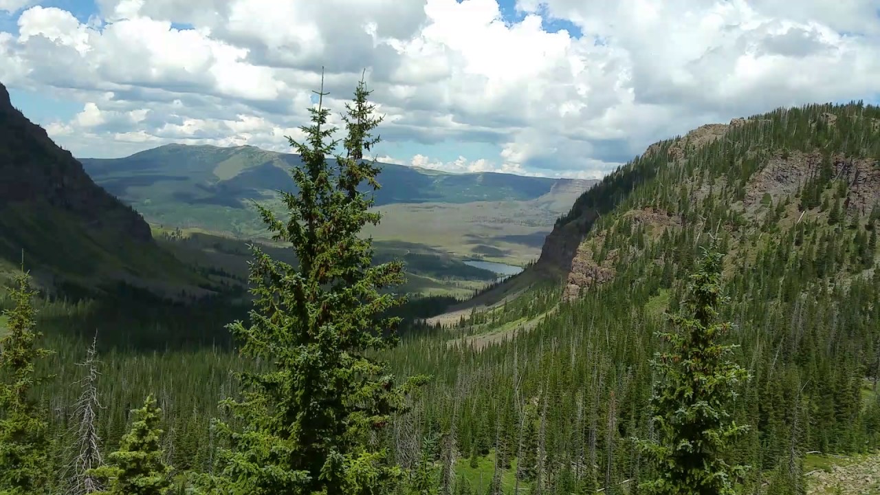 Flat Tops wilderness, Wall lake trail, rim of amphitheater YouTube