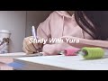 Study With Me 조용한 독서실에서 같이 공부해요! (수정 테이프 우두둑 소리 편집 완료)