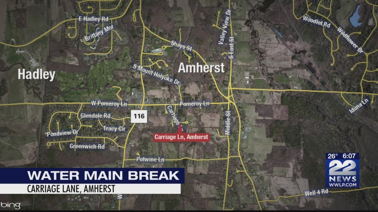 Several basements flooded after water main break in Amherst YouTube