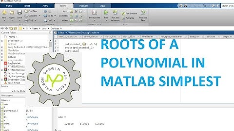 How to get roots of a polynomial in matlab | finding roots of polynomial in matlab