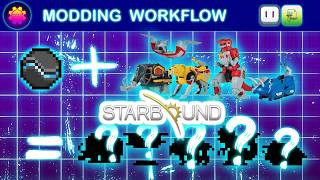 Starbound Modding Workflow – Power Ranger Mini Zord Tech (No Commentary, Timelapse)