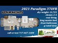 2021 Paradigm 370FB 5th wheel review walkthrough at Lerch RV, Pennsylvania Alliance RV dealer