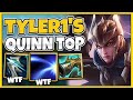 HOW BROKEN IS THE TYLER1 QUINN TOP STRATEGY?! (TESTING HIS BUILD) - League of Legends