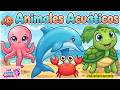 Aprende a leer y descubre Los animales acuáticos| Animales del mar |  videos para niños