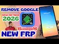 NEW METHOD ANDROID 16 Skip Google Account Samsung FRP Bypass 2026