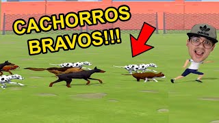 AJUDE O BONECO DE PALITO A FUGIR DOS CACHORROS BRAVOS!!! (Jogos de Celular) screenshot 1