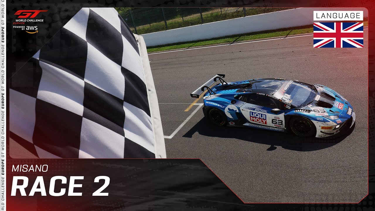 LIVE | Race 2 | Misano | GT World Challenge Europe powered by AWS 2025 (English)