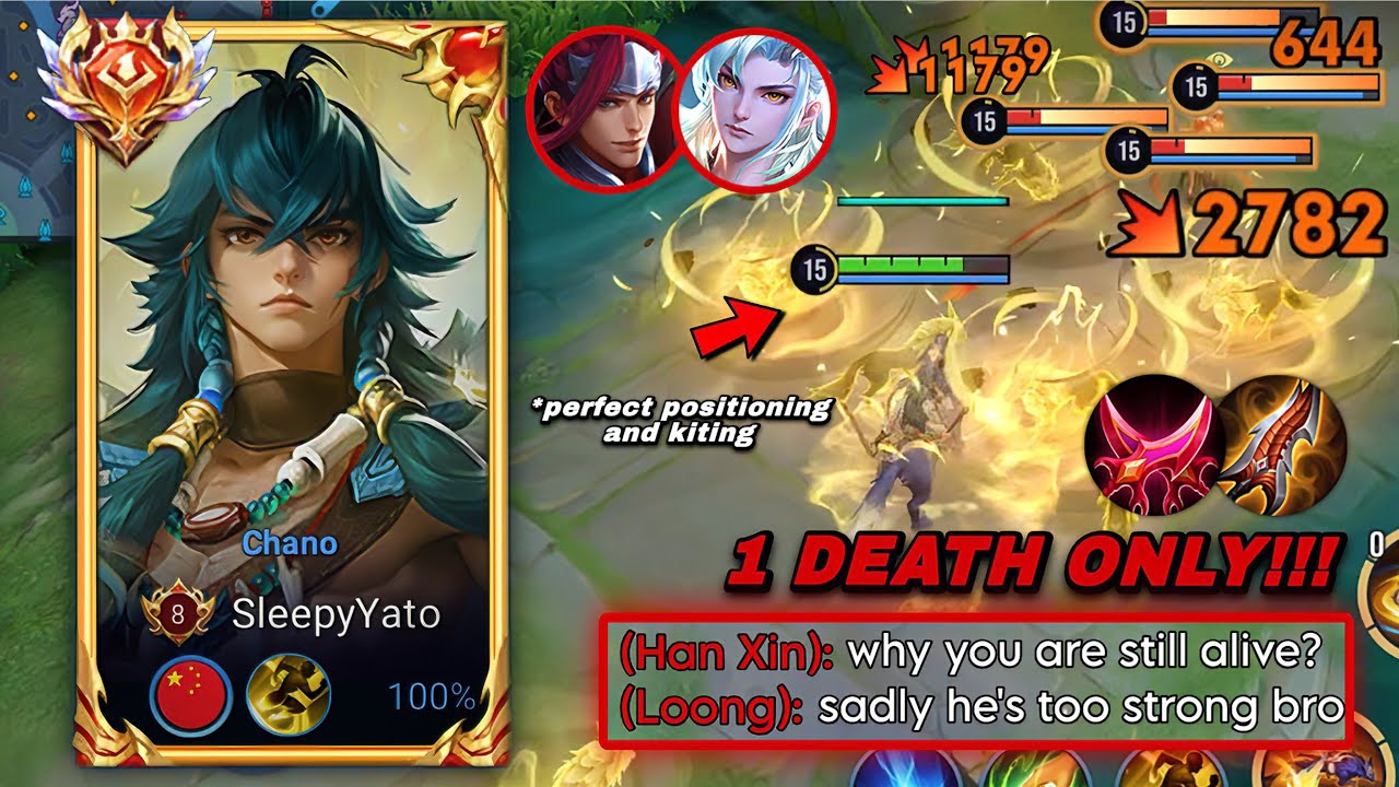 1 DEATH ONLY! TOP 1 CHANO PERFECT POSITIONING & KITING IN GRANDMASTER RANK! | CHANO BUILD & ARCANA